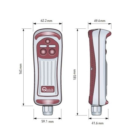 Verricelli - Pulsantiera HRC1002L con torcia led